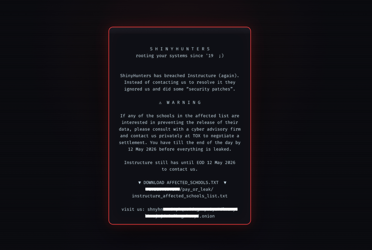 Hackers compromettono le pagine di accesso delle scuole dopo aver rivendicato un’altra violazione di Instructure