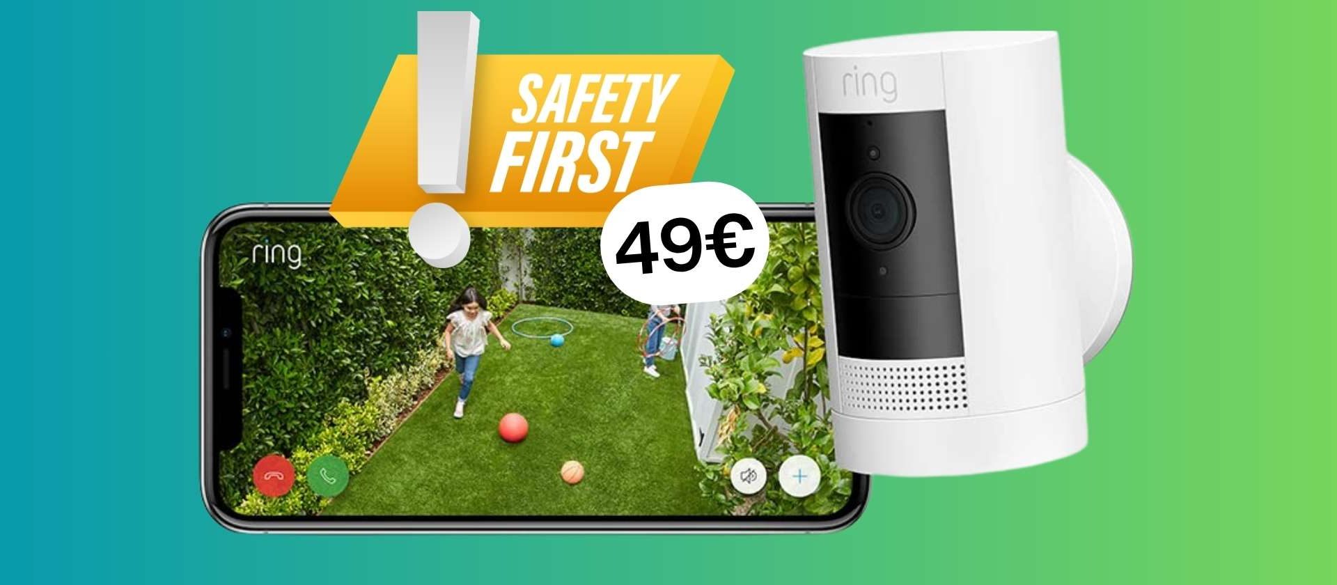 Sicurezza Massima: Acquista Ora la Videocamera Ring a Solo 49€!