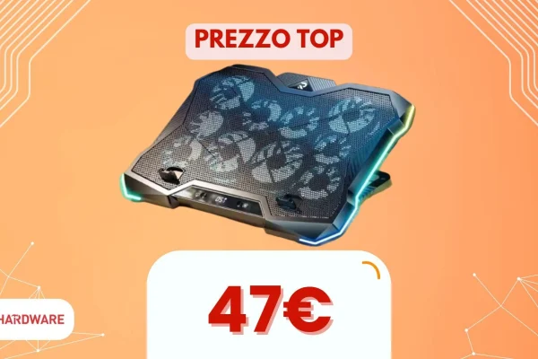 Raffredda il tuo laptop con questo supporto a 10 ventole: addio caldo estivo!