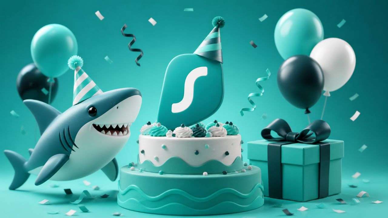Surfshark festeggia 8 anni: fantastica promozione per i piani VPN biennali!