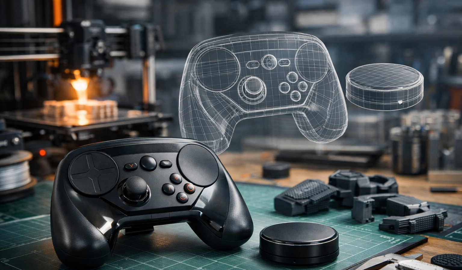 Valve svela Steam Controller: ora disponibile per stampa 3D e modding!
