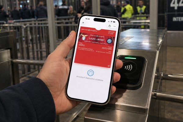 Finale di Coppa Italia Lazio-Inter: Addio QR Code, Benvenuto NFC con iPhone!
