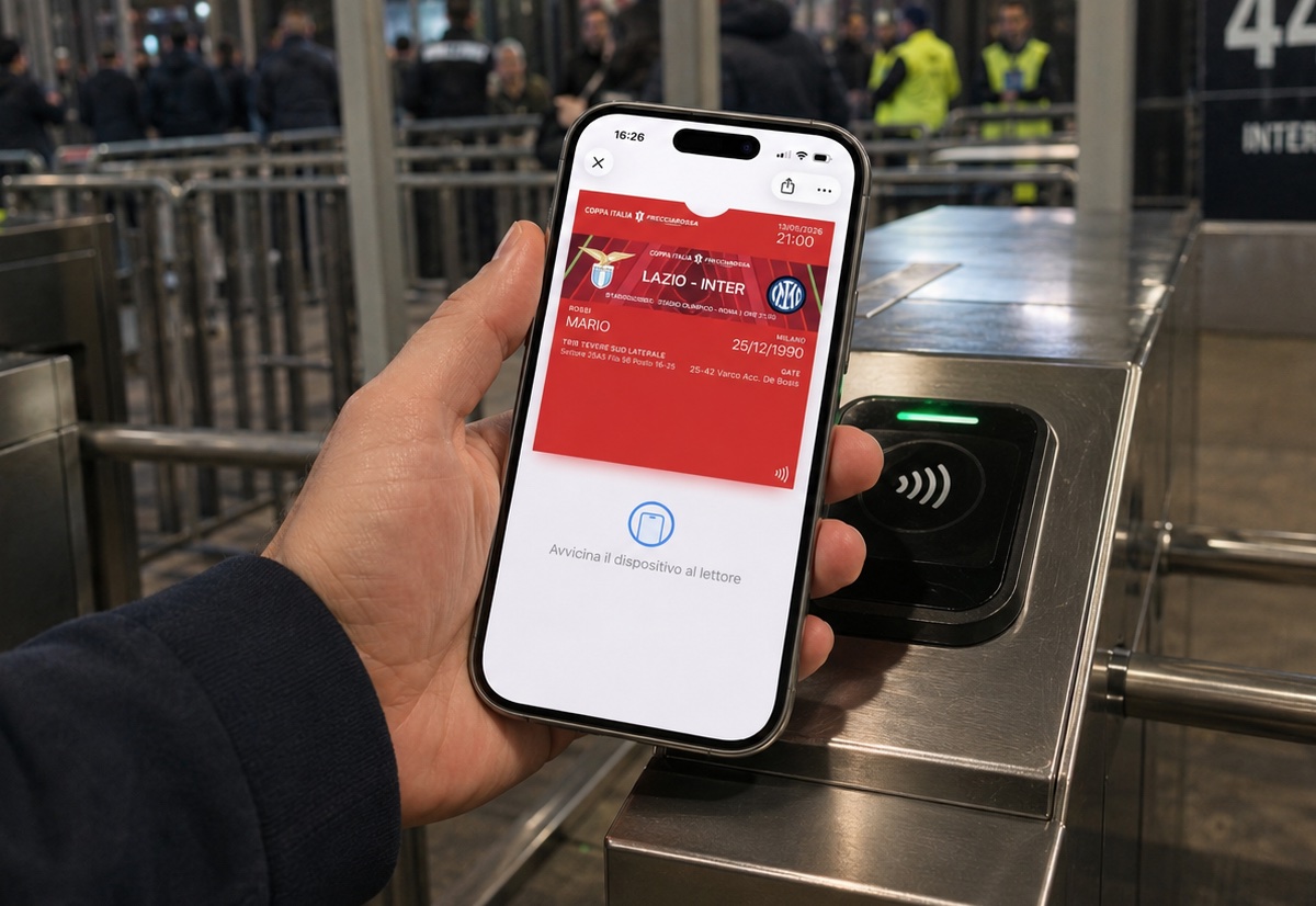 Finale di Coppa Italia Lazio-Inter: Addio QR Code, Benvenuto NFC con iPhone!