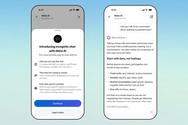WhatsApp introduce conversazioni in incognito con Meta AI