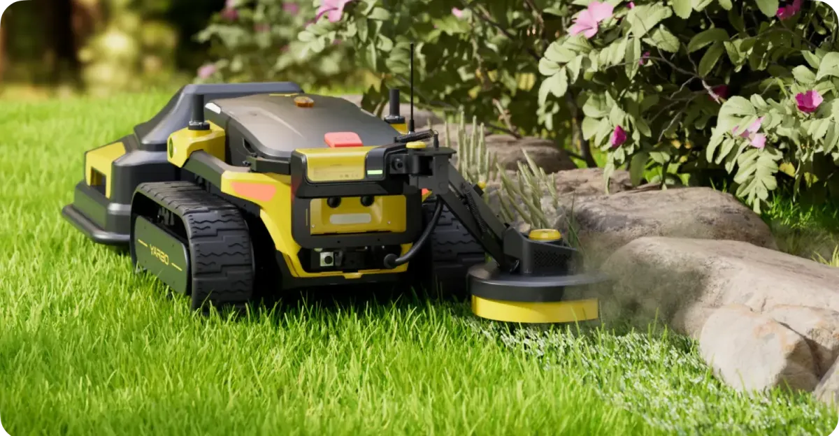 L’uomo con un esercito di robot rasaerba Yarbo