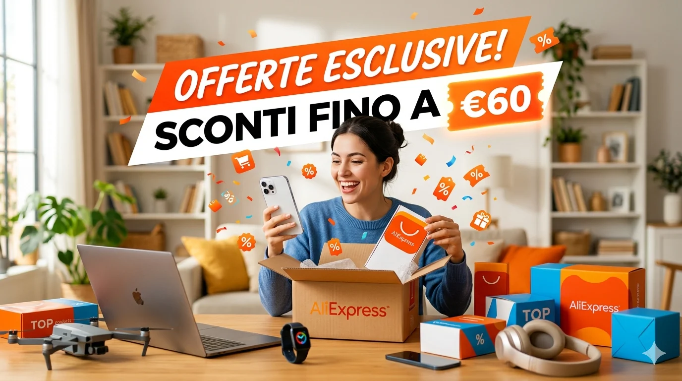 AliExpress Rinasce: Scopri i Coupon Fino a 60€ sui Prodotti Top!