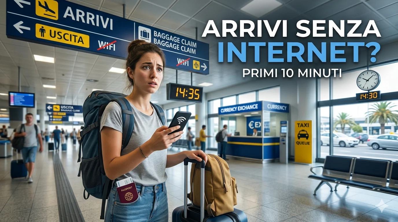 Arrivato all’estero senza internet? Ecco i 10 passi da seguire subito!