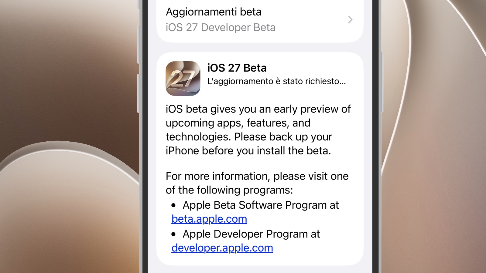 Scopri Come Provare iOS 27 Senza Rischiare di Perdere i Tuoi Dati