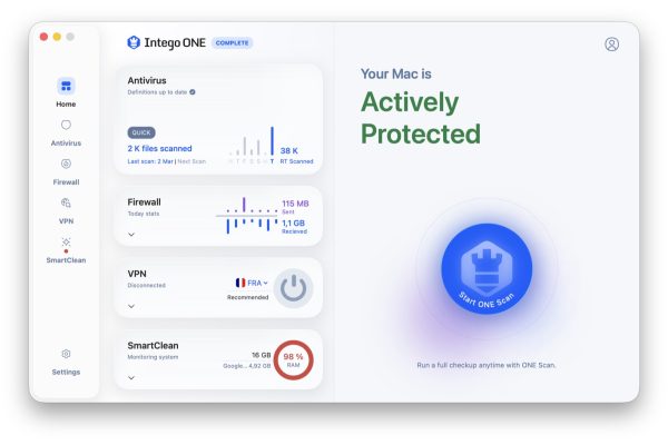 Intego ONE: La Soluzione Completa per Potenziare la Sicurezza del Tuo Mac con Antivirus, Firewall e VPN