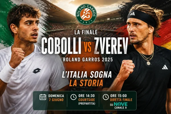 L’Italia in attesa di Cobolli: guida alle dirette della finale del Roland Garros