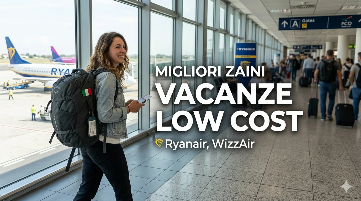 I migliori zaini per viaggi low cost con Ryanair e WizzAir