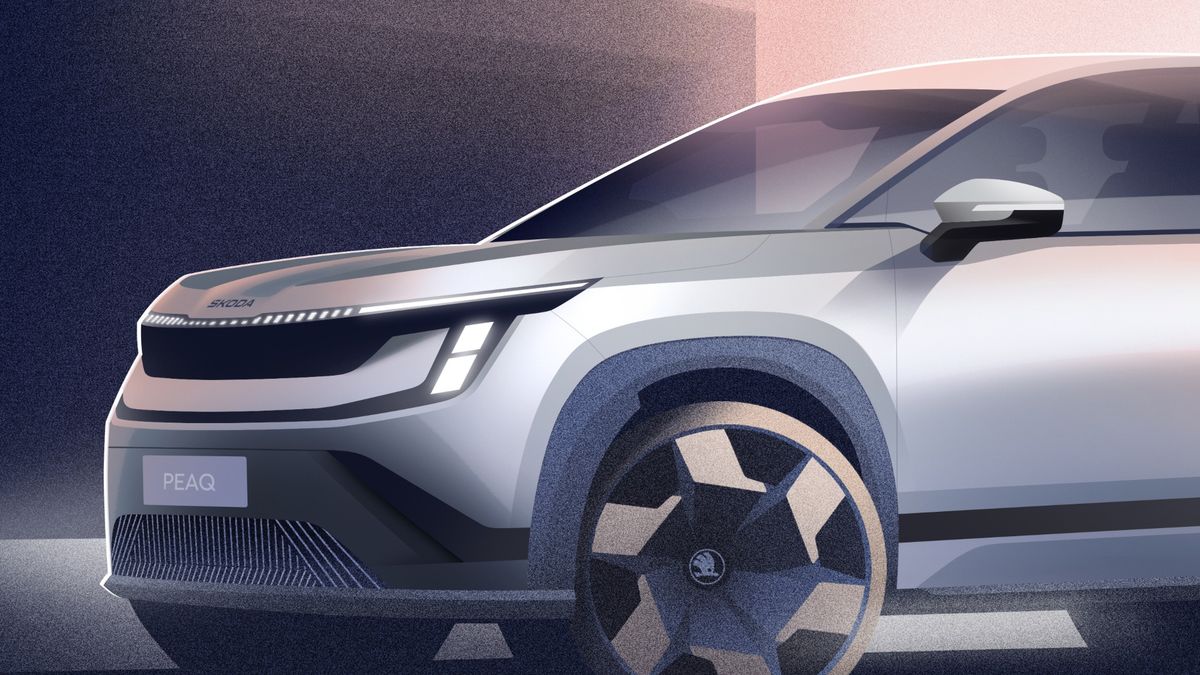 Skoda Peaq: scopri in anteprima i bozzetti del nuovo SUV elettrico