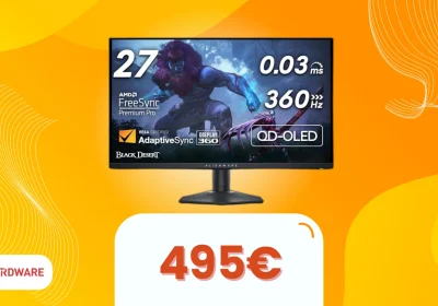 Prestazioni Stellar: Risparmia il 32% sul Monitor QD-OLED Alienware!