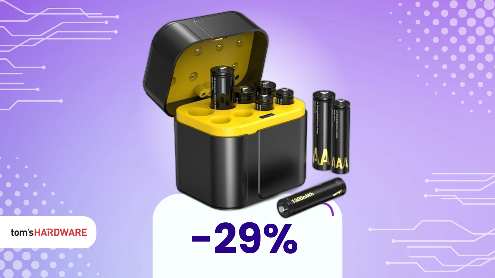 Addio disordine: il kit AA ricaricabile che riorganizza e ricarica le tue batterie!