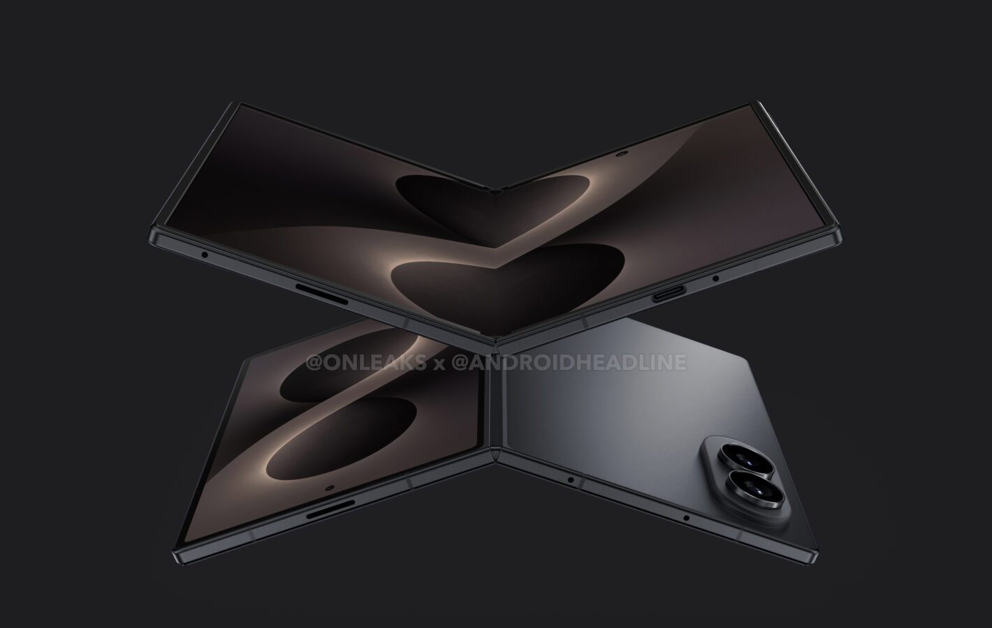 Confronto dimensioni Samsung Galaxy Z Fold8 Ultra e Wide