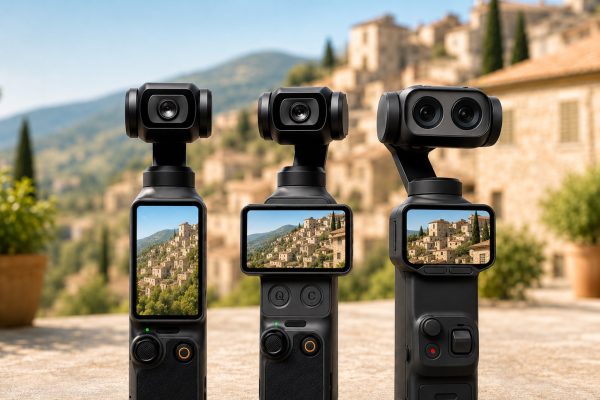 Confronto tra DJI Osmo Pocket 3, Pocket 4 e Insta360 Luna Ultra: quale scegliere?
