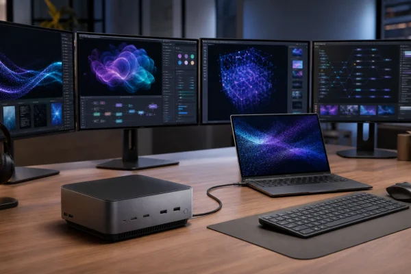 HP presenta OmniDesk Mini: il PC AI con processore Intel Core Ultra rivoluzionario