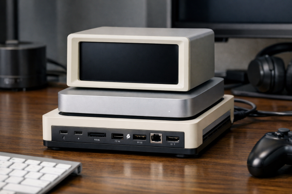 Trasforma il tuo Mac mini in una console retrò con questo dock innovativo!