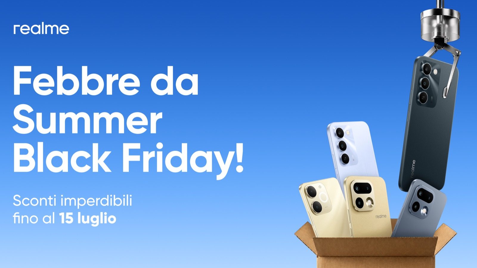 Scopri gli Smartphone realme in Offerta per il Black Friday Estivo a Partire da 119 €!