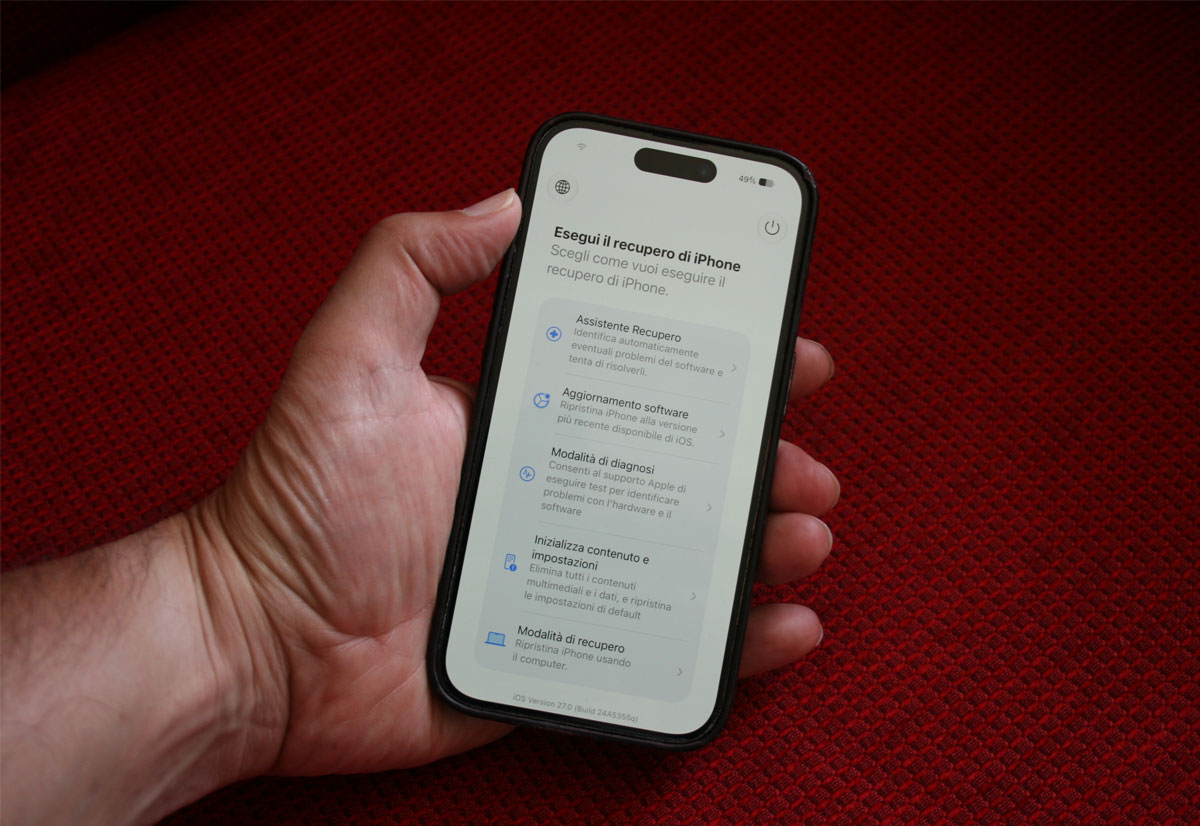 Apple lancia la nuova modalità Recovery in iOS 27