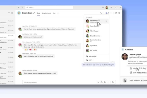 Teams e tracciamento posizione in ufficio