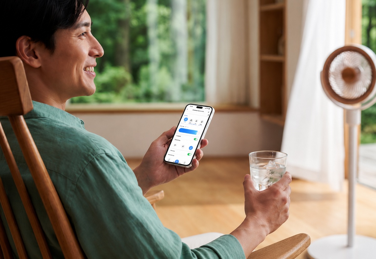 Rinfrescati con iPhone e il ventilatore Matter a batteria per combattere il caldo!