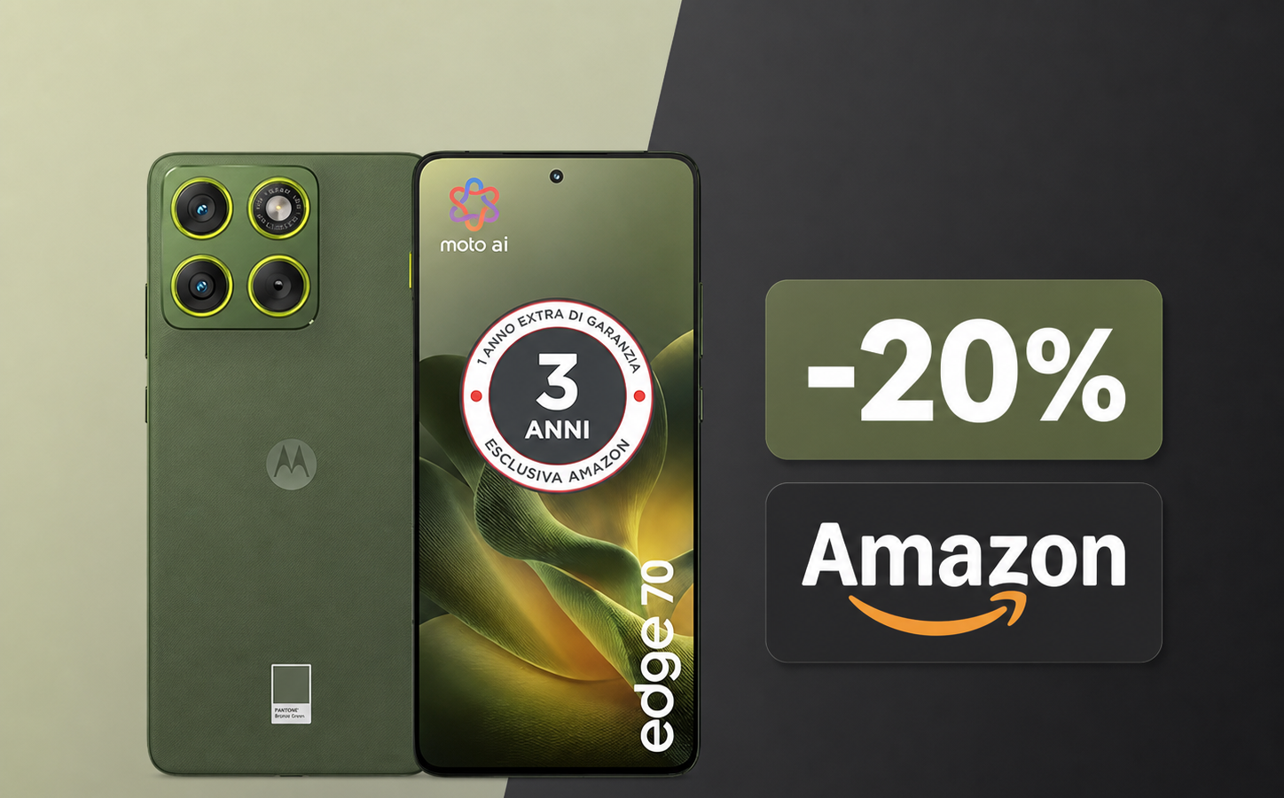 Motorola Edge 70 in offerta a 399,9€