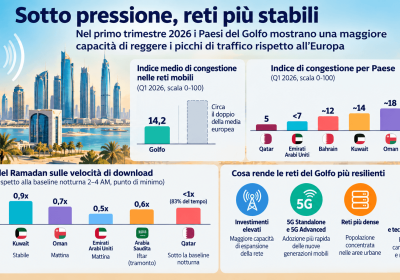 Reti Mobili: Il Golfo Resiste ai Picchi di Traffico mentre l’Europa è in Difficoltà
