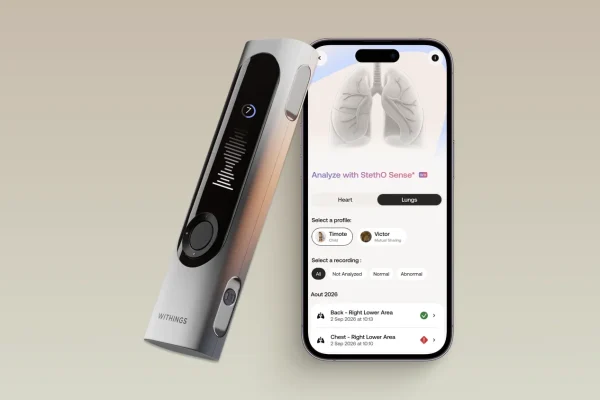 Withings StethO Sense: l’IA che ascolta il tuo cuore e i tuoi polmoni