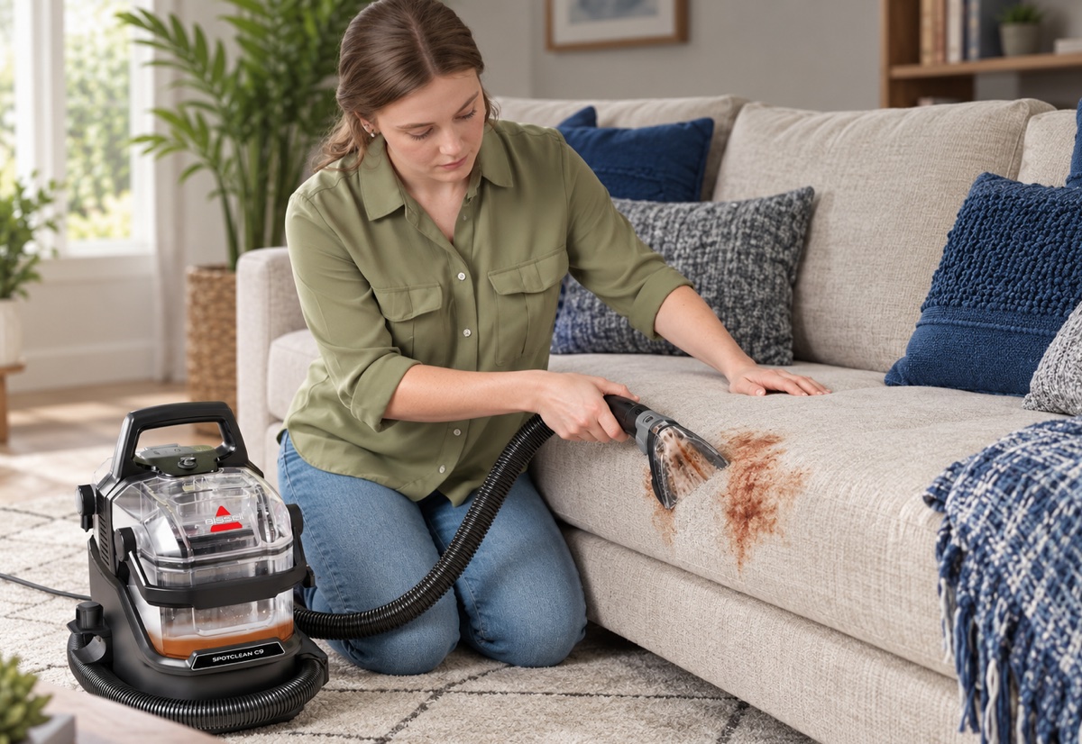 Elimina le macchie ostinate con BISSELL SpotClean C9: risparmia 50 euro oggi!
