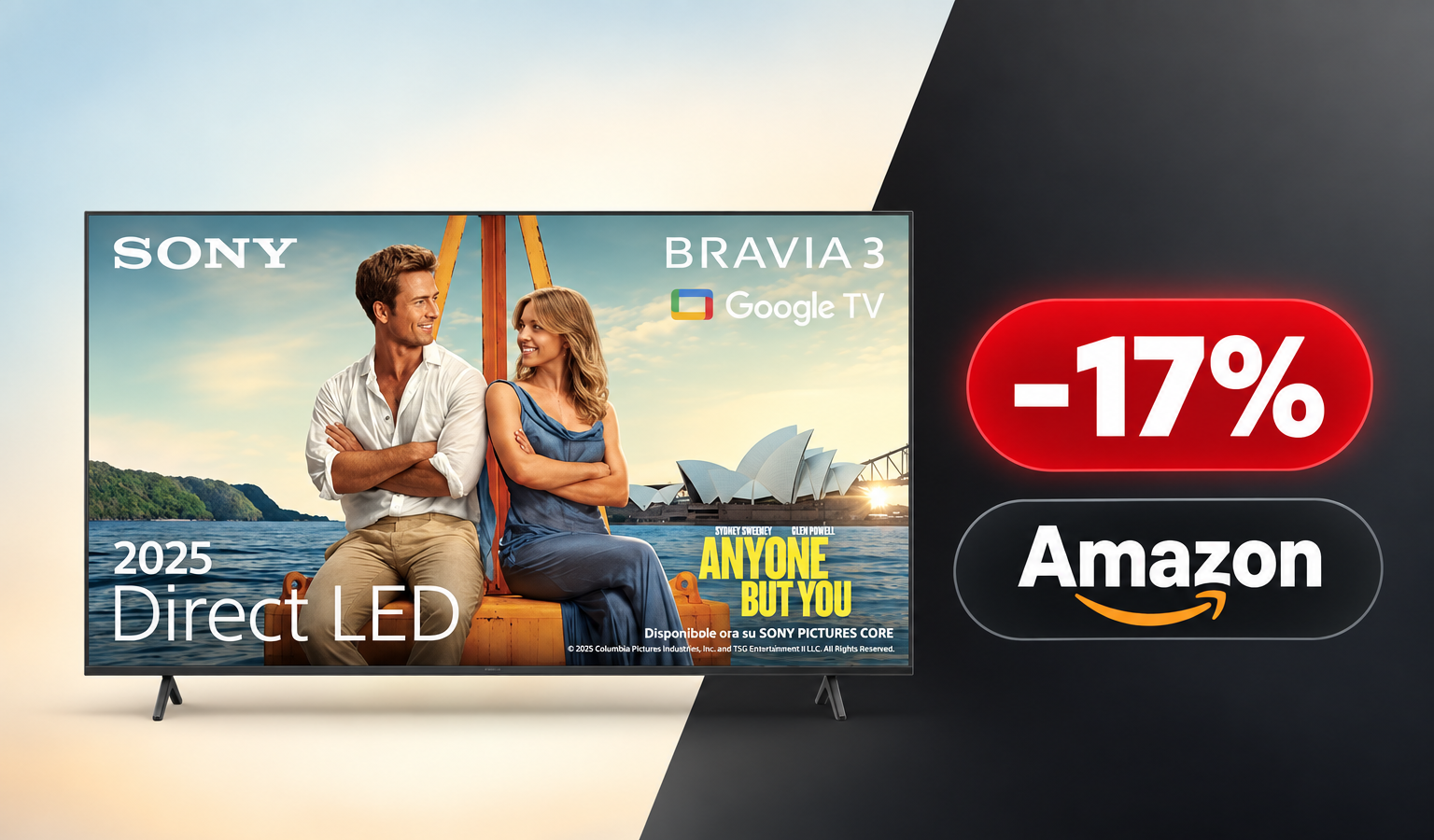 Sony BRAVIA 3 65 pollici Google TV in offerta a 664€