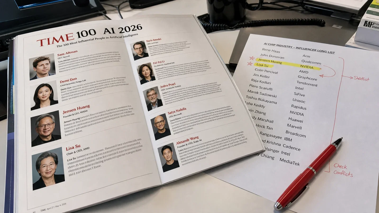 TIME svela i 100 leader dell’AI: assenti Jensen Huang e Lisa Su