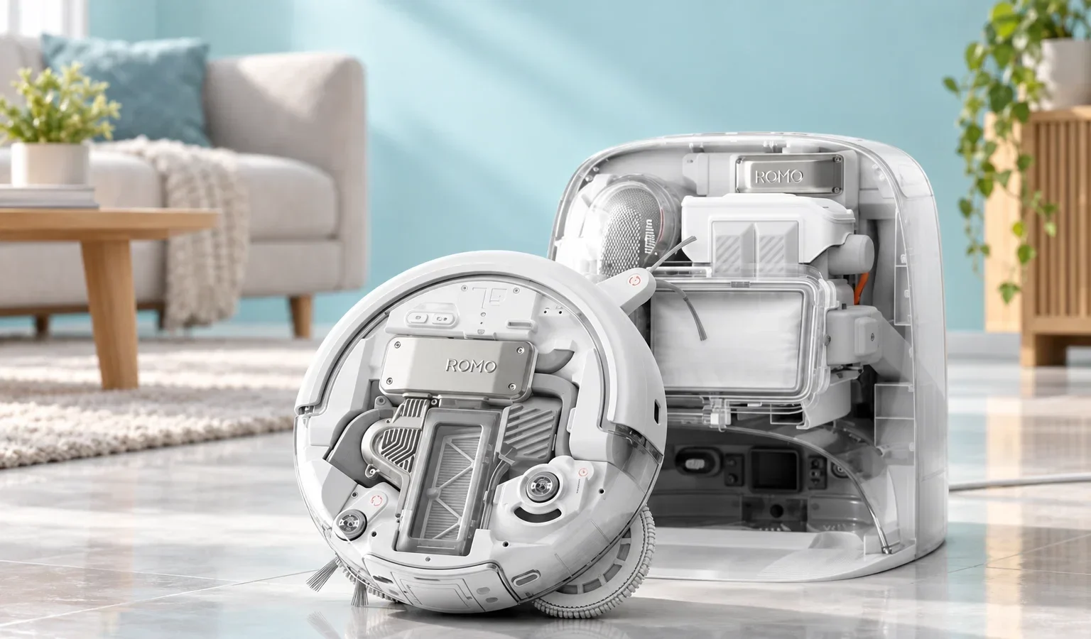 Risparmia 510€ sul DJI ROMO P: Potente Aspirapolvere da 25.000 Pa per Peli e Polvere