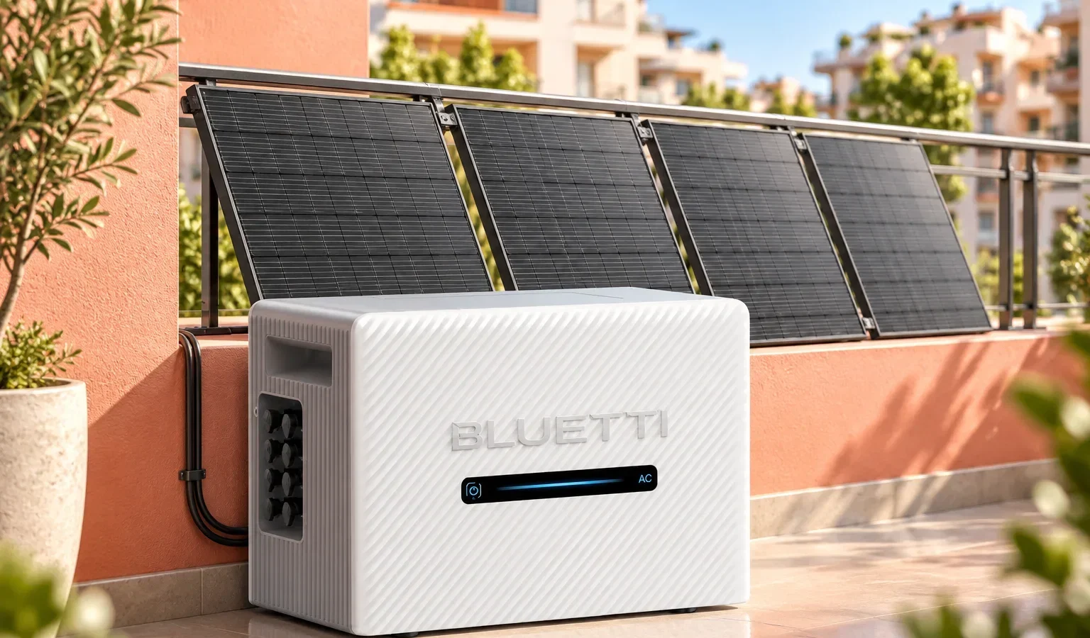 BLUETTI Balco 260: Accumulo Elettrico con 4 Pannelli Solari Per il Tuo Balcone a 1799€