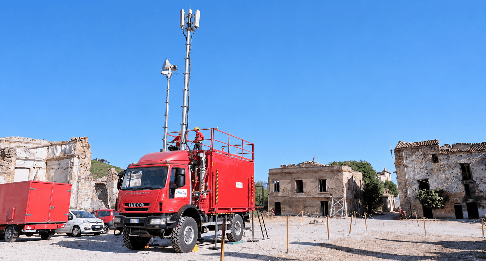 FiberCop: 14 Centrali Mobili per Assicurare la Continuità della Rete