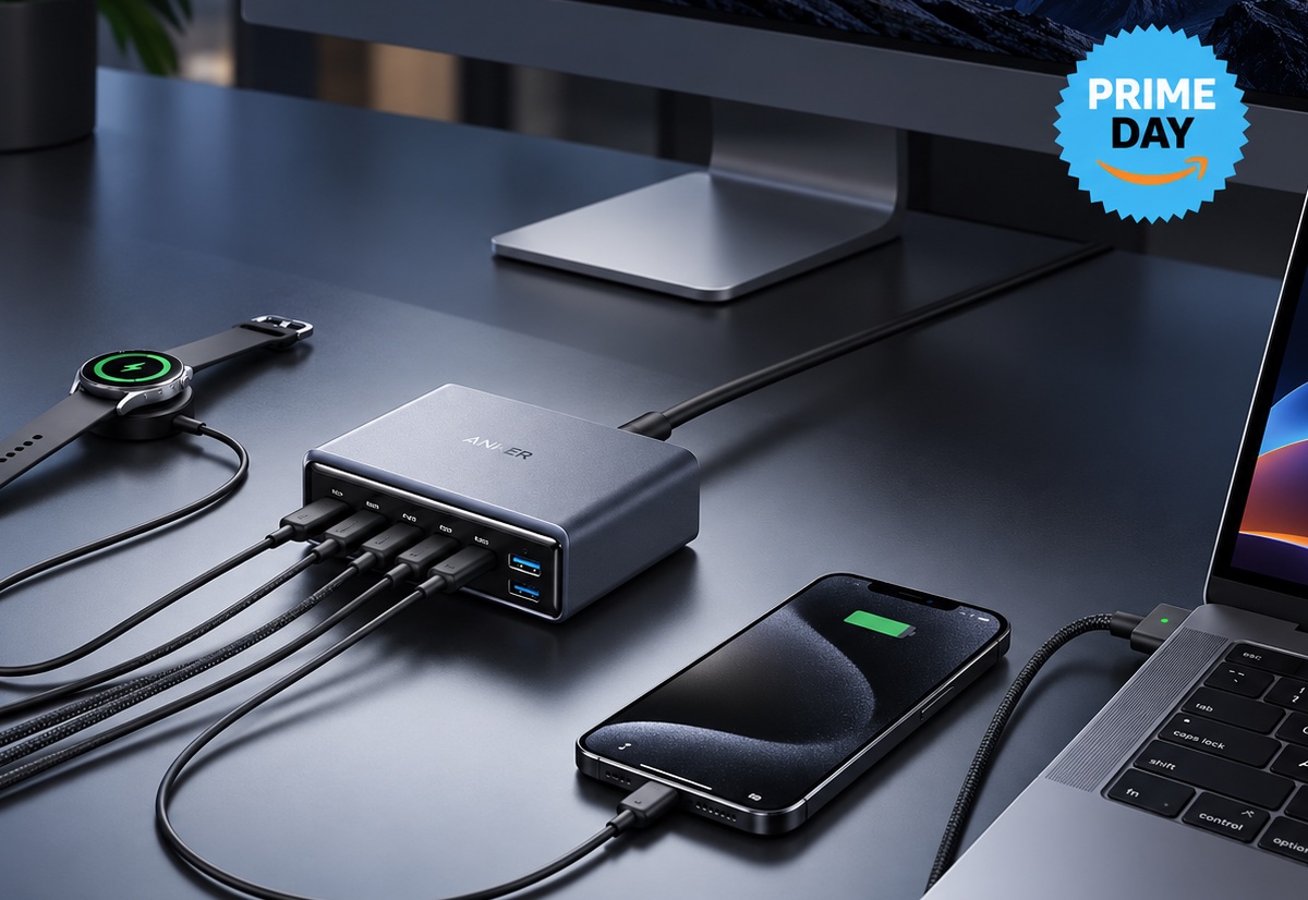 Sgombrate la scrivania con il caricabatterie Anker da 200W: solo 51,39 euro per la Festa Prime!