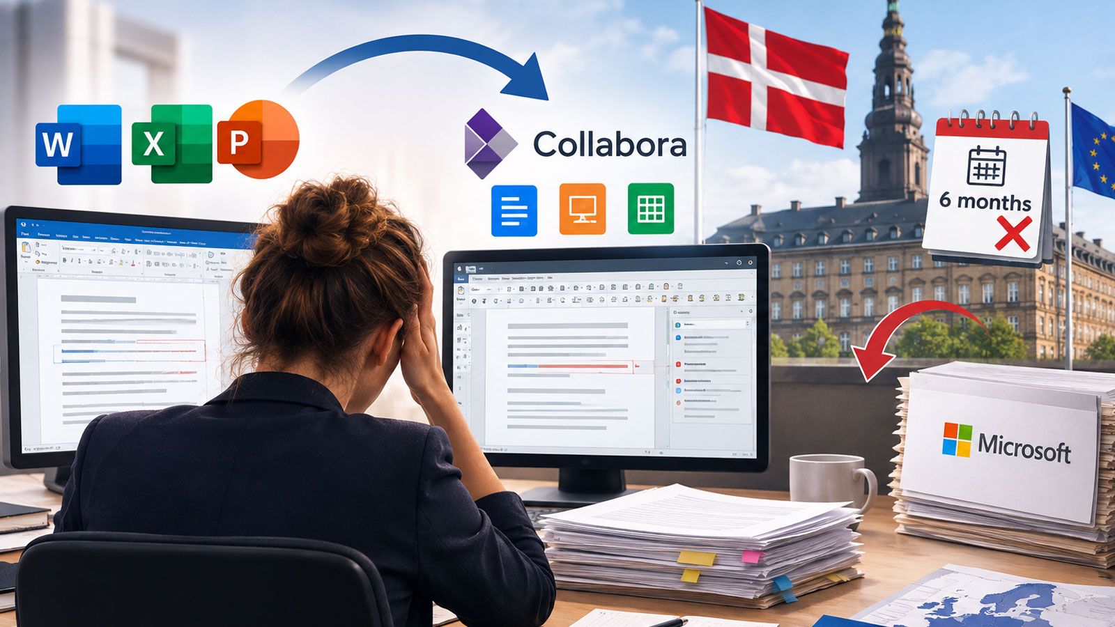 La Danimarca interrompe il test di uscita da Microsoft Office