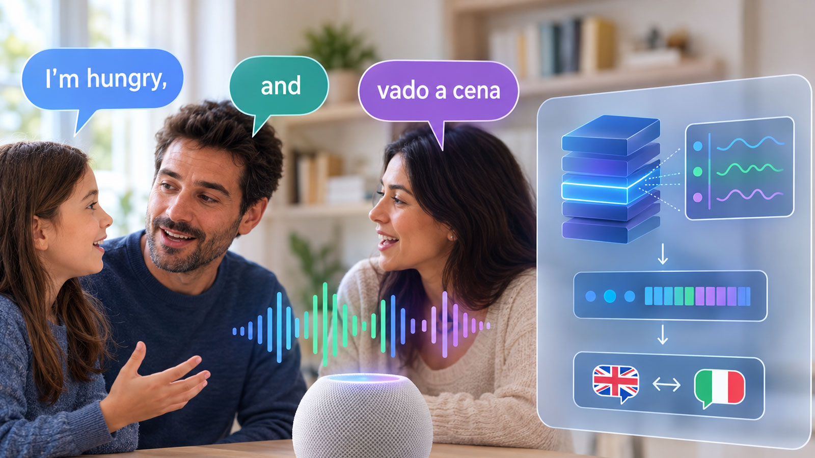 Apple esplora il riconoscimento simultaneo di più lingue in una sola frase