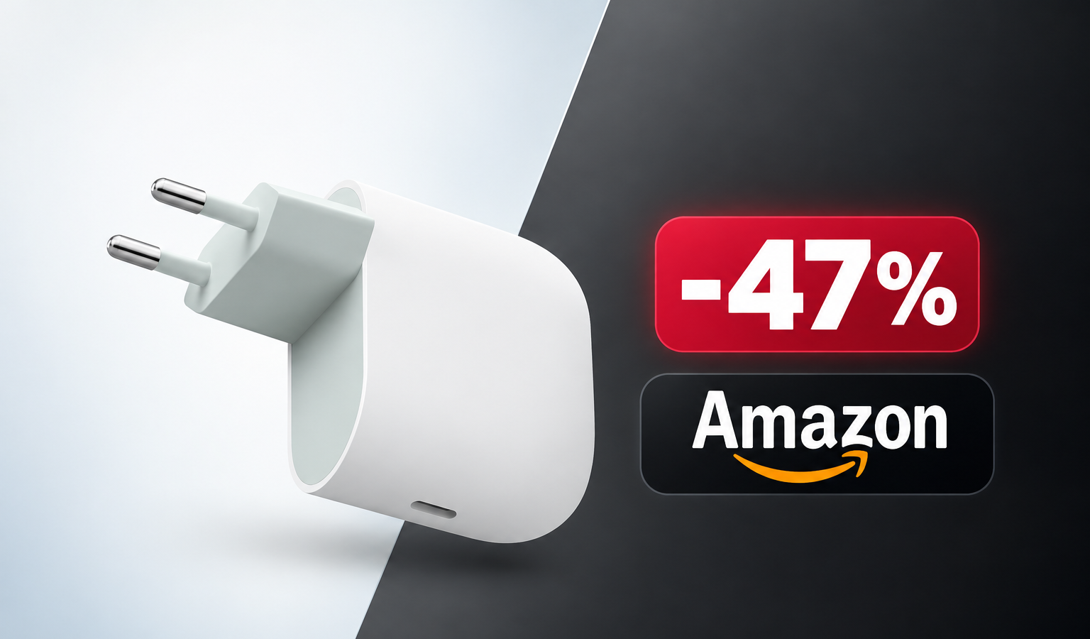 Caricatore USB-C Google 45W in offerta a 18,49€