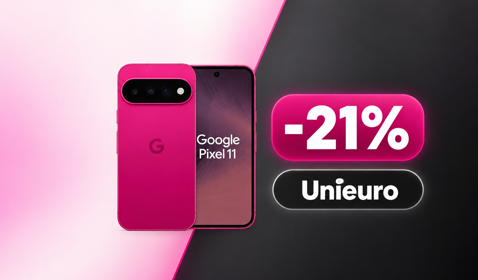 Google Pixel 11 in offerta a 794,19€ con NO IVA