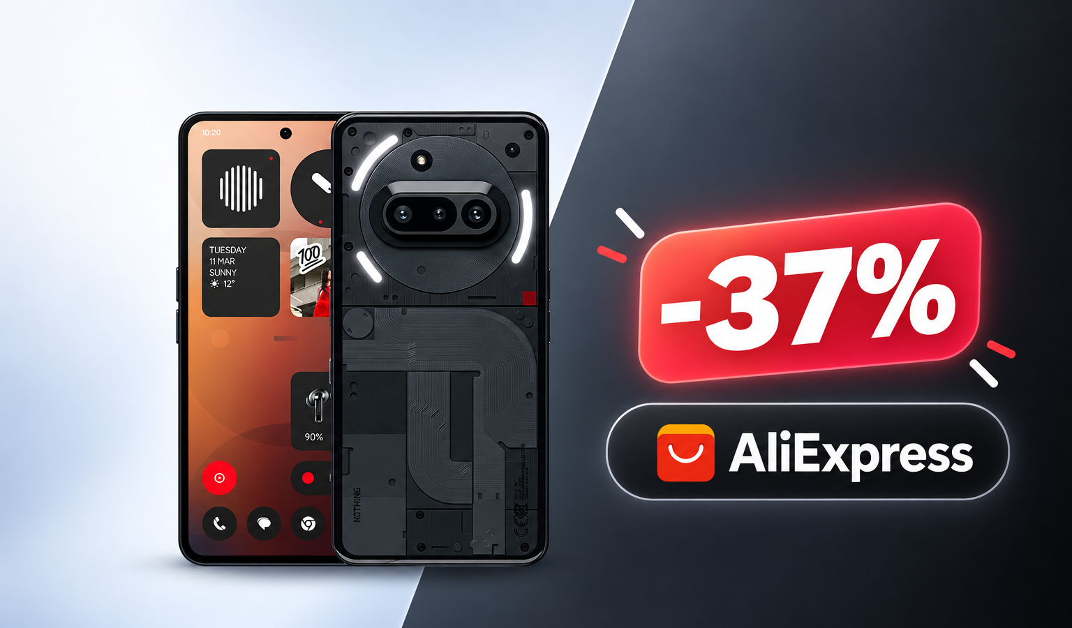 Nothing Phone (3a) 5G in offerta a 149€