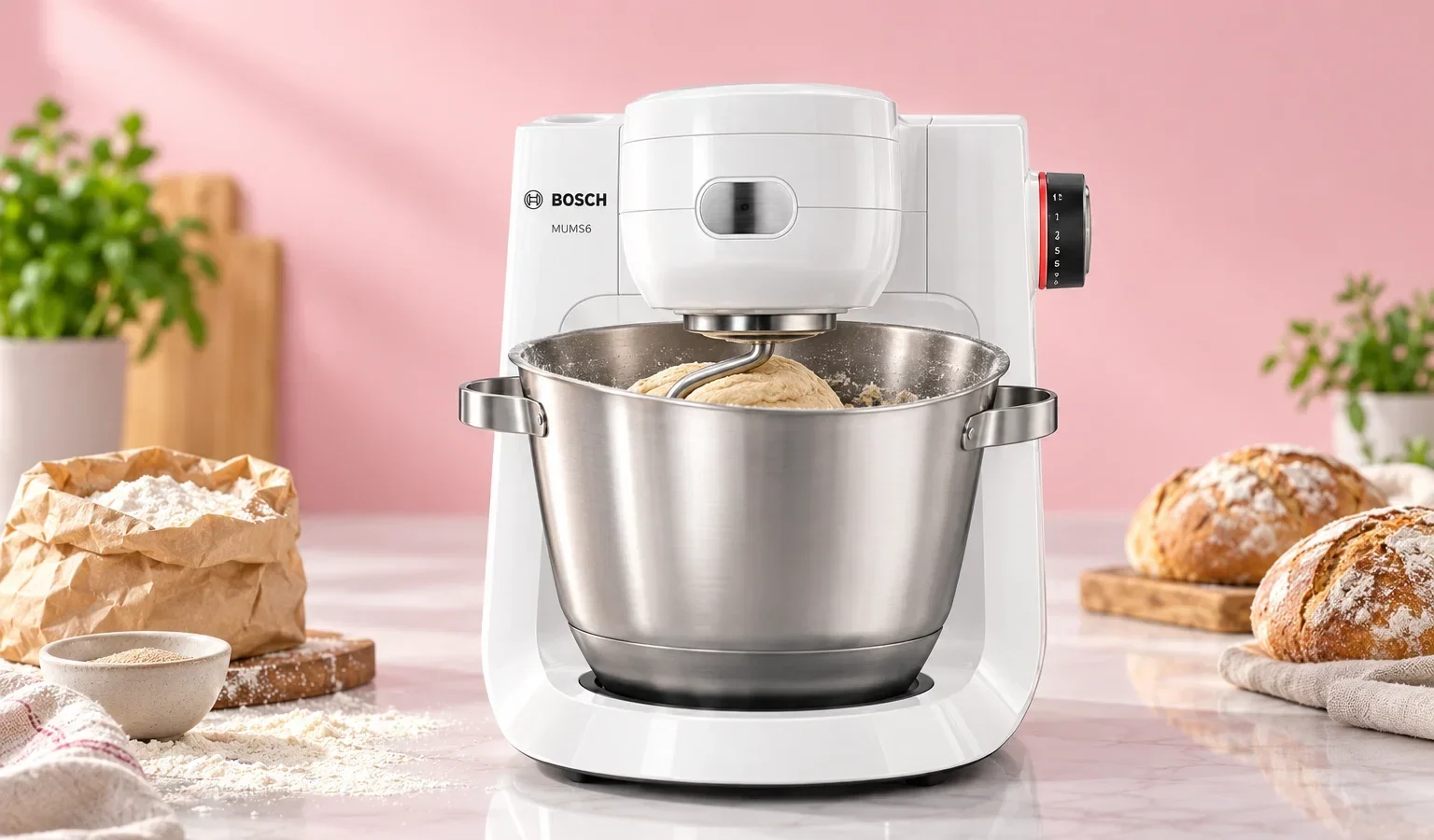 Bosch MUMS6EW22 a meno di 473€: l’impastatrice ideale per 3 kg di delizie!