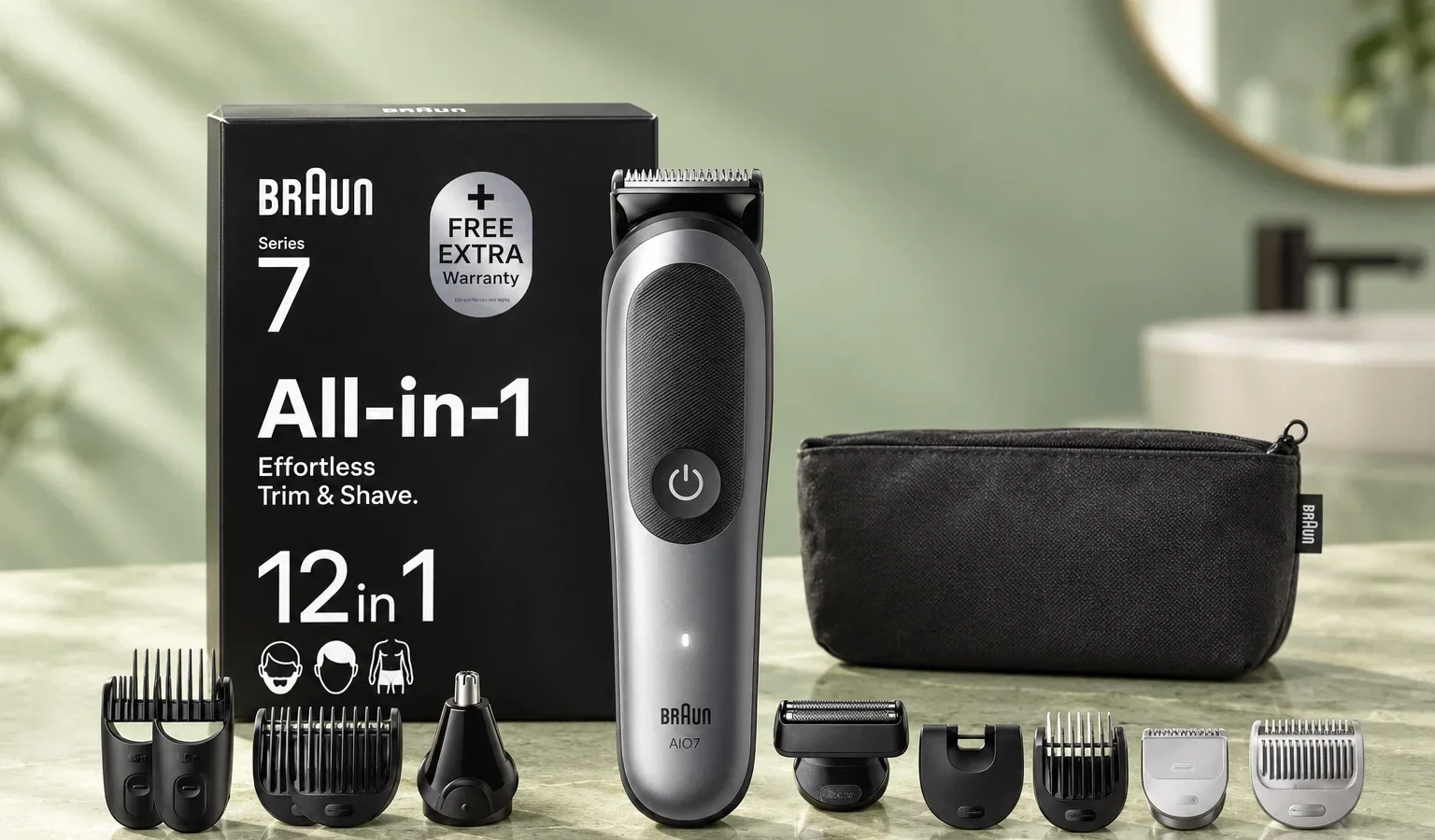 Braun Serie 7 12in1: Taglio Barba, Capelli e Rasoio Corpo a Soli 93,21€!