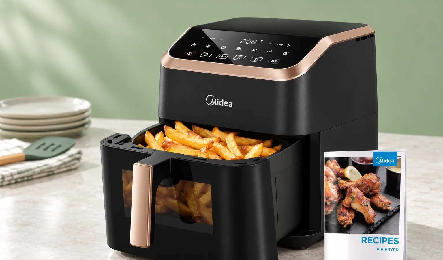 Friggitrice ad Aria Midea: Cuoci 1 kg di Patatine a Solo 59,90€!