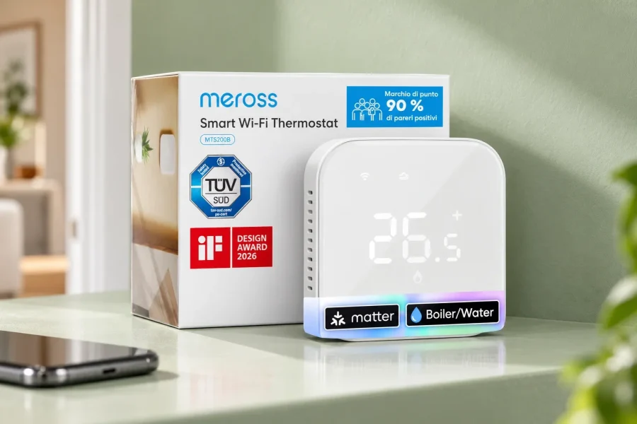 Meross Matter a 54,14€: controlla la caldaia con la voce, senza costi mensili!
